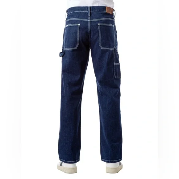 Jordache Vintage Men's Dark Wash Carpenter Jeans in 34 x 32 - Picture 4 of 7